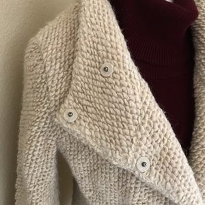 Eileen Fisher Cream Cowl Neck Sweater